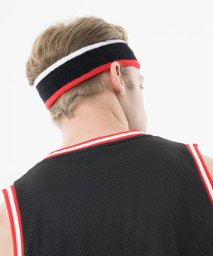 CRONOS Signature Logo Headband【BLACK×RED】