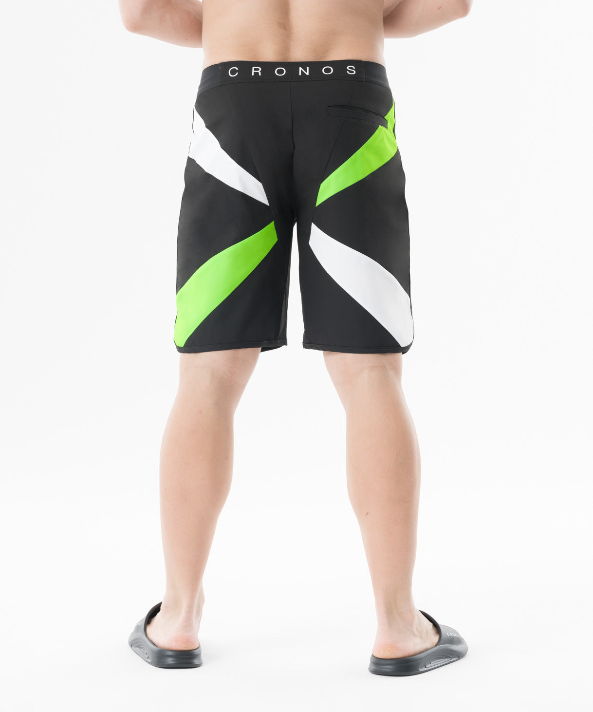 CRONOS Cross Panel Competition Shorts【BLACK×GREEN