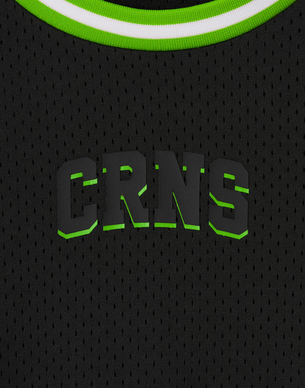 CRONOS Double-Layer Basketball Mesh Tank [BLACK×GREEN]