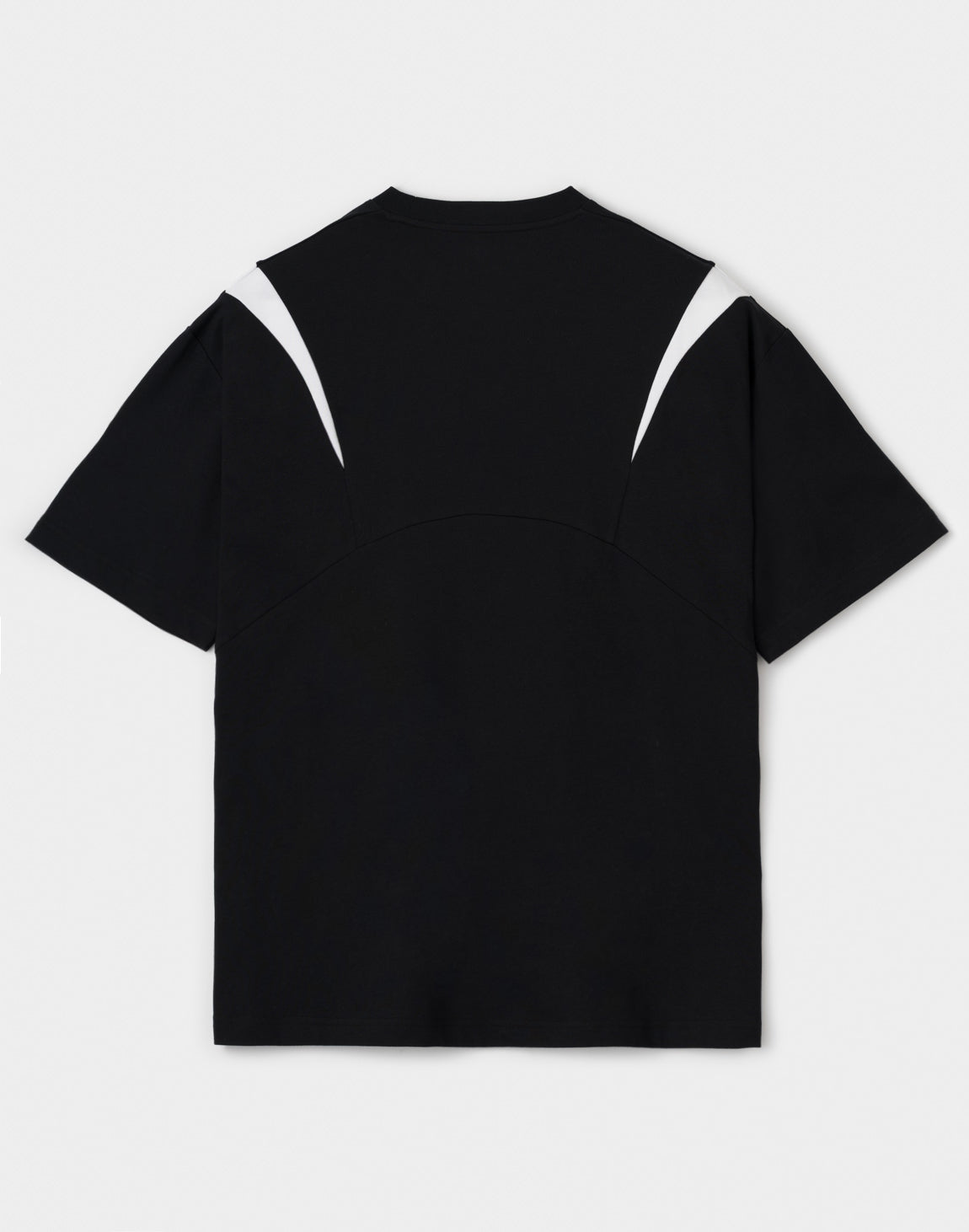 CRONOS Structured Panel over size S/S TEE【BLACK