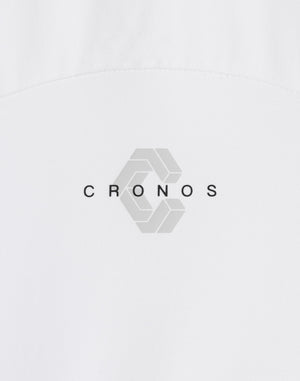 CRONOS 結構化拼接大尺碼長袖 T 卹 [白色]