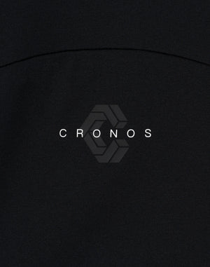 CRONOS 結構拼接寬鬆長袖T卹【黑色】