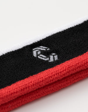 CRONOS Signature Logo Headband【BLACK×RED】