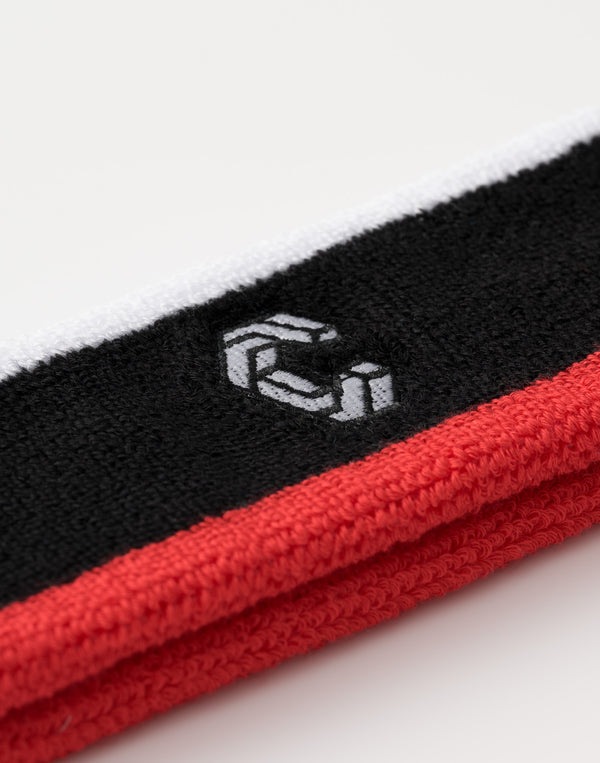 CRONOS Signature Logo Headband【BLACK×RED】