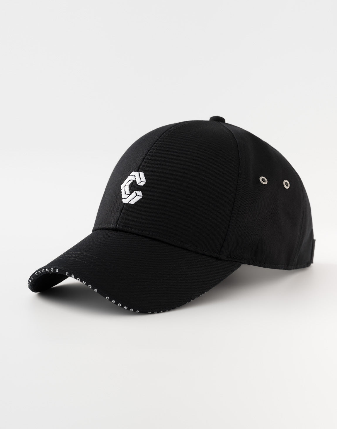 CRONOS Visor Trim Logo Cap【BLACK】