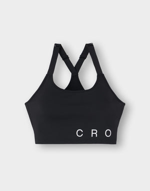 CRONOS 女士彈性貼合胸罩【黑色】