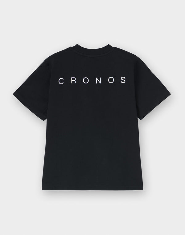 CRONOS 女款運動棉質T卹 [黑色]