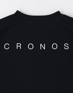CRONOS 女款運動棉質T卹 [黑色]