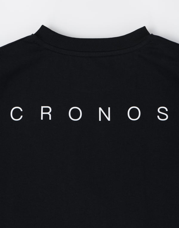 CRONOS 女款運動棉質T卹 [黑色]
