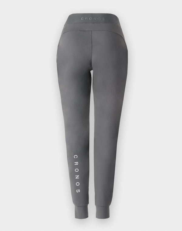 CRONOS WOMEN Light Tech Jogger Pants【GRAY】