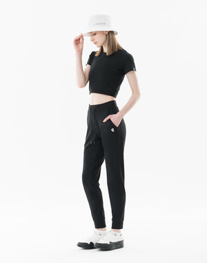 CRONOS WOMEN Light Tech Jogger Pants [BLACK]