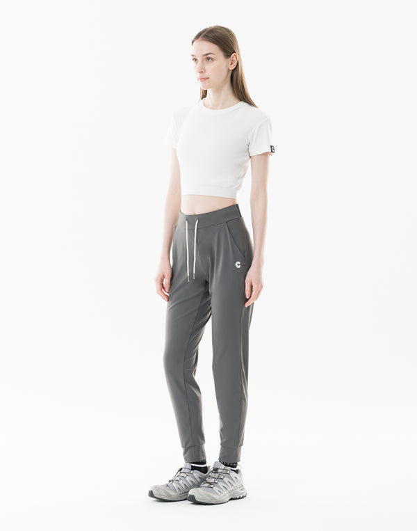 CRONOS WOMEN Light Tech Jogger Pants【GRAY】