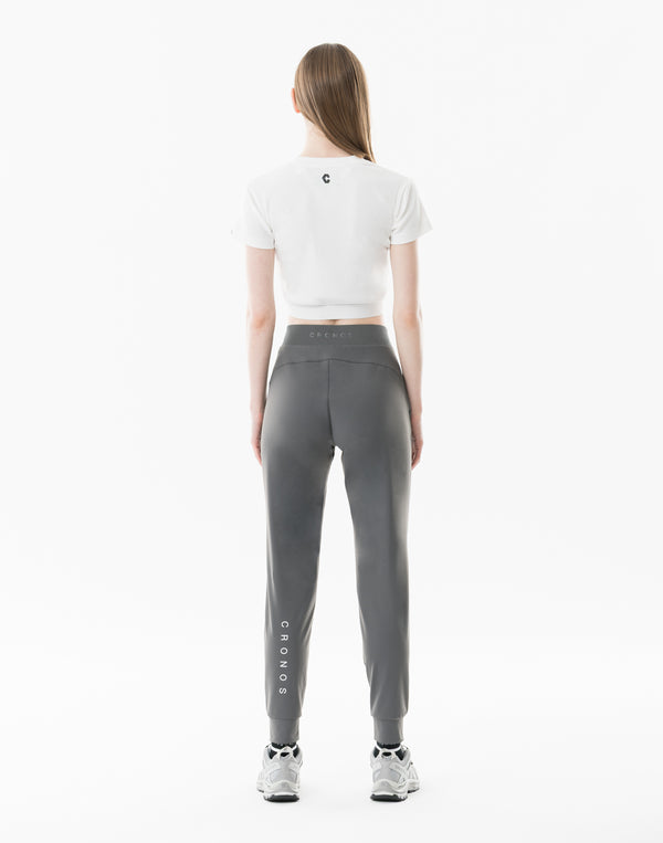 CRONOS WOMEN Light Tech Jogger Pants【GRAY】