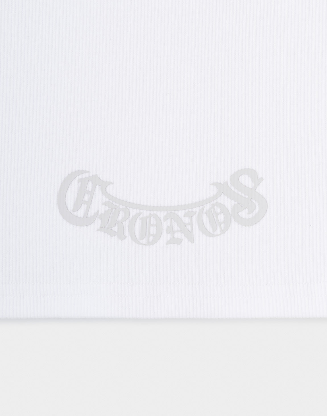 CRONOS RIB SIDE LOGO TANK TOP【WHITE】