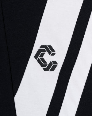 CRONOS SWITCHING OVERSIZE TEE【BLACK】