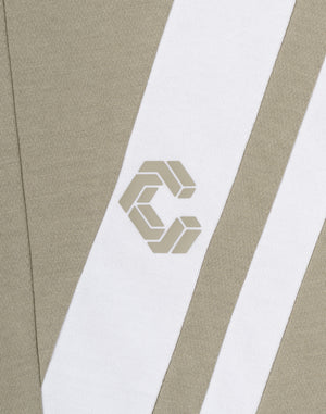 CRONOS SWITCHING OVERSIZE TEE【GREIGE】