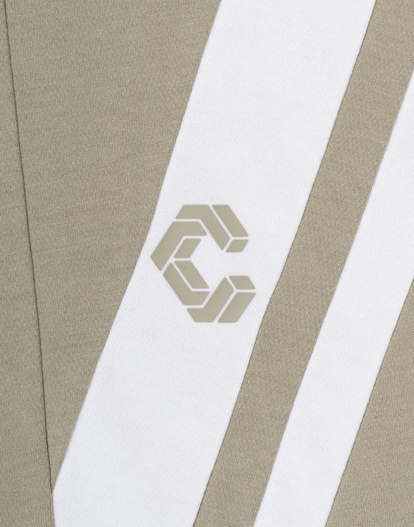 CRONOS SWITCHING OVERSIZE TEE【GREIGE】