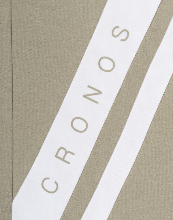 CRONOS SWITCHING OVERSIZE TEE【GREIGE】