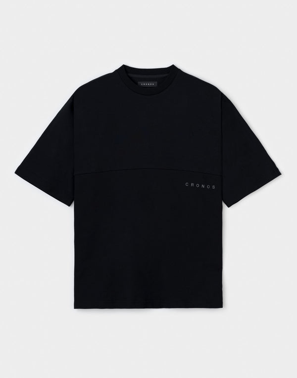 CRONOS OVERSHOULDER TEE【BLACK】