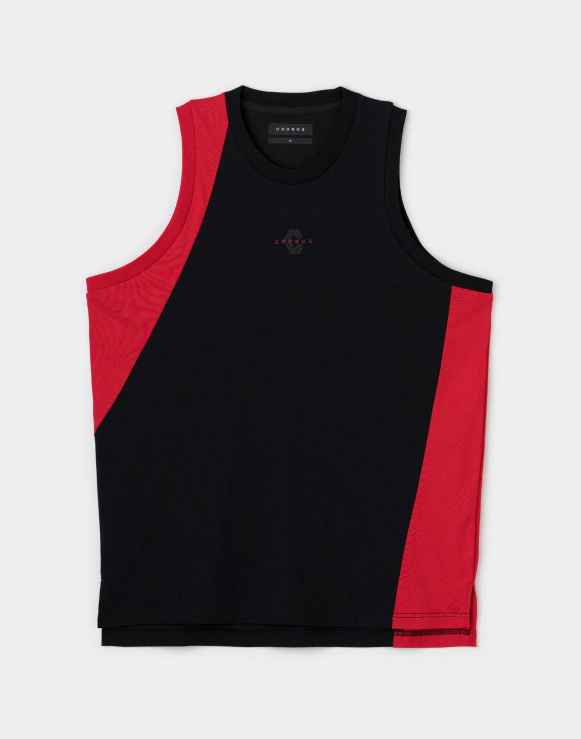 やーず　CRONOS タンクトップ レッド貴重な日本製 CRONOS SLASH TANK TOP【BLACK×RED】 – クロノス CRONOS