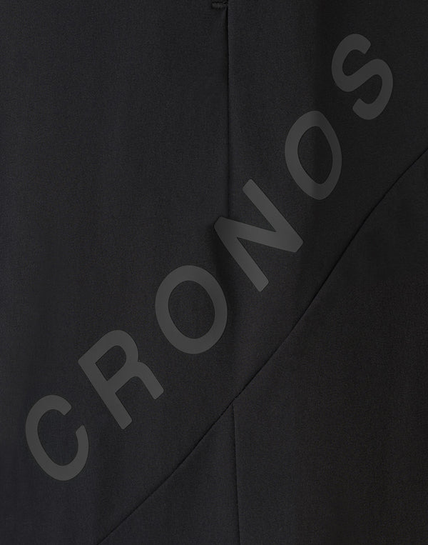 CRONOS 邊緣拼接長褲 [黑色]