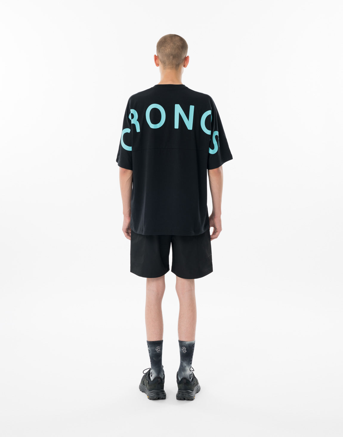 CRONOS OVERSHOULDER TEE [BLACK×BLUE] – クロノス CRONOS
