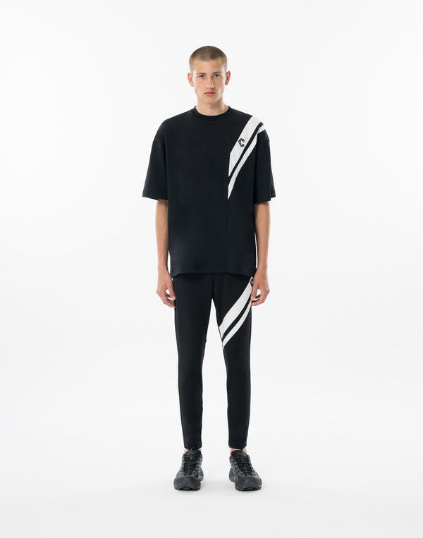 CRONOS SWITCHING OVERSIZE TEE【BLACK】