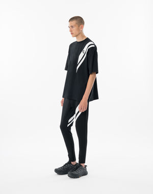 CRONOS SWITCHING OVERSIZE TEE【BLACK】
