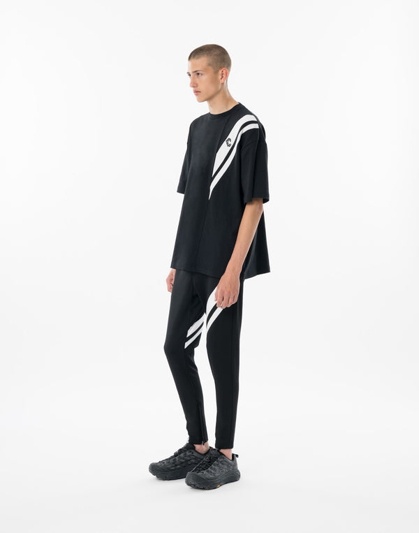 CRONOS SWITCHING OVERSIZE TEE【BLACK】