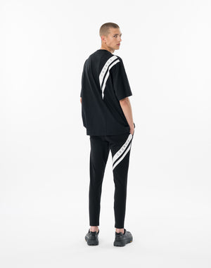 CRONOS SWITCHING OVERSIZE TEE【BLACK】