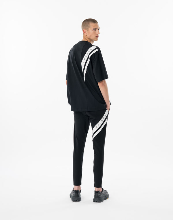 CRONOS SWITCHING OVERSIZE TEE【BLACK】