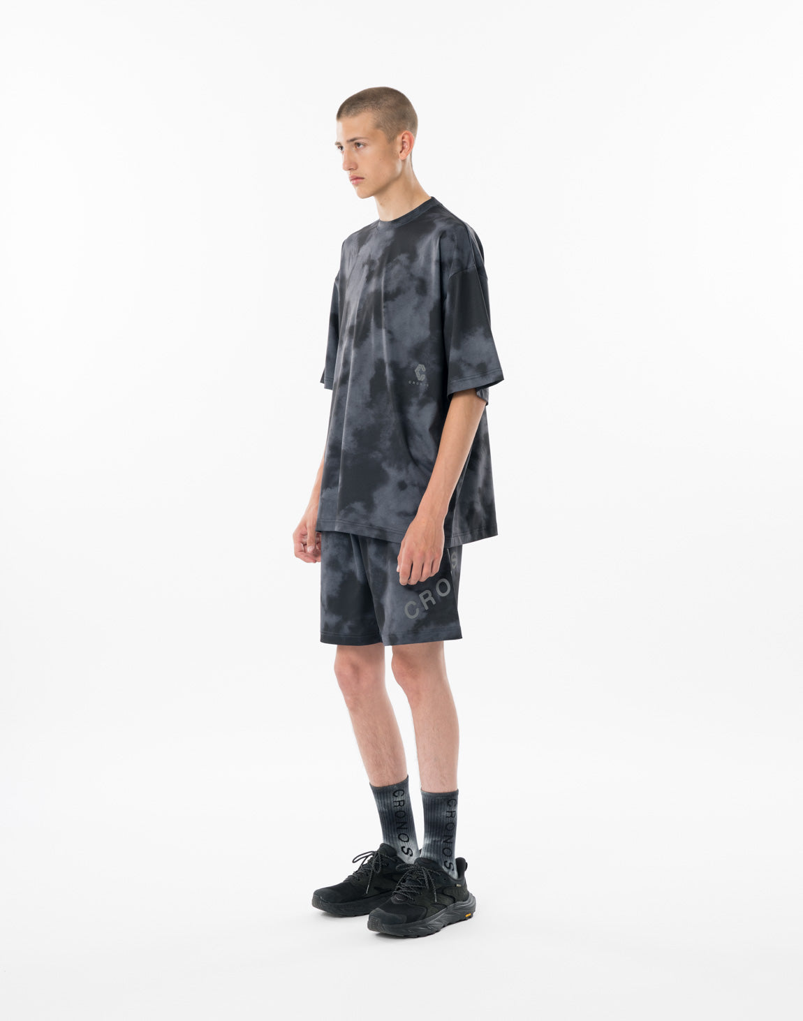 クロノス　CRONOS TIE-DYE SHORTS【BLACK】 CRONOS TIE-DYE SHORTS【BLACK】