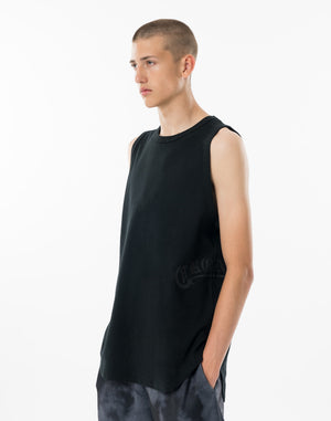 CRONOS RIB SIDE LOGO TANK TOP【BLACK】