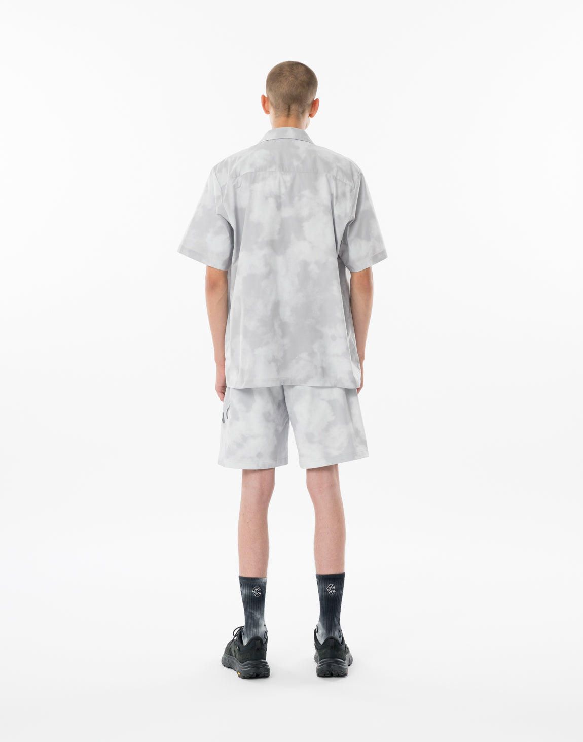 CRONOS TIE-DYE SHORTS【WHITE】