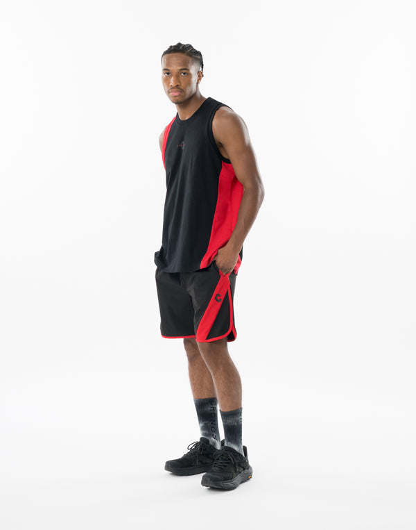 CRONOS SLASH TANK TOP [BLACK×RED]