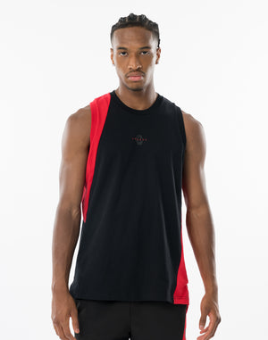 CRONOS SLASH TANK TOP [BLACK×RED]