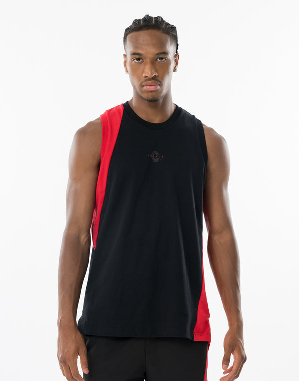 CRONOS SLASH TANK TOP [BLACK×RED]