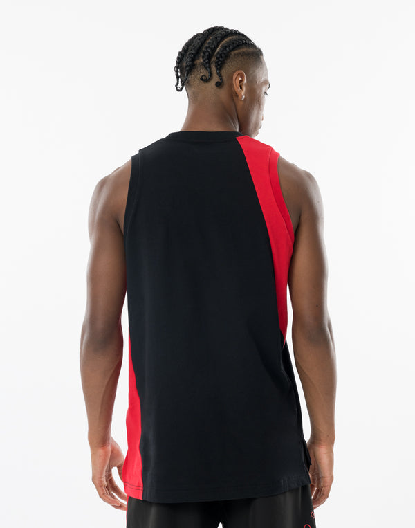 CRONOS SLASH TANK TOP [BLACK×RED]