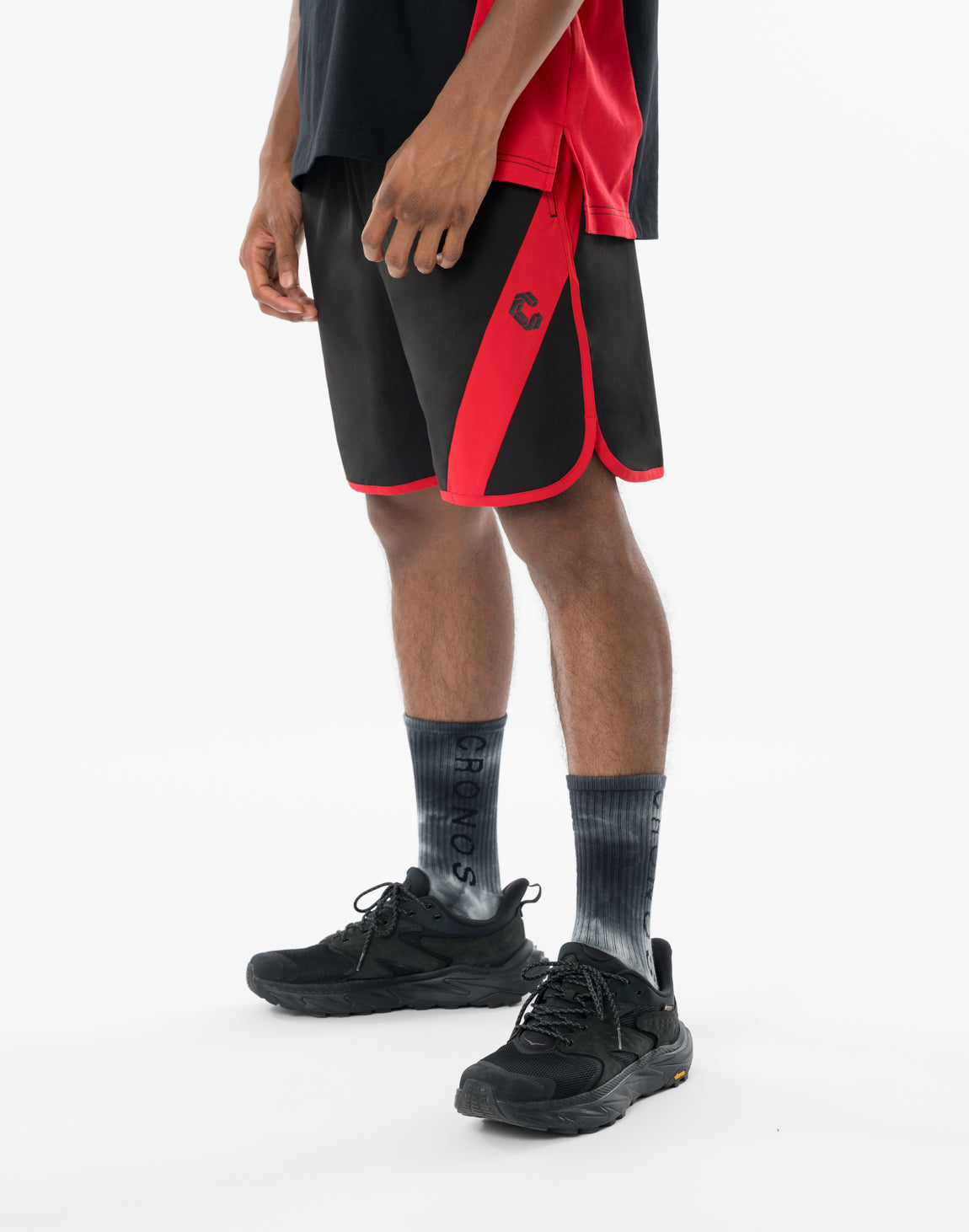 CRONOS クロノス　はく CRONOS SLASH SHORTS [BLACK×RED] – クロノス CRONOS Official Store