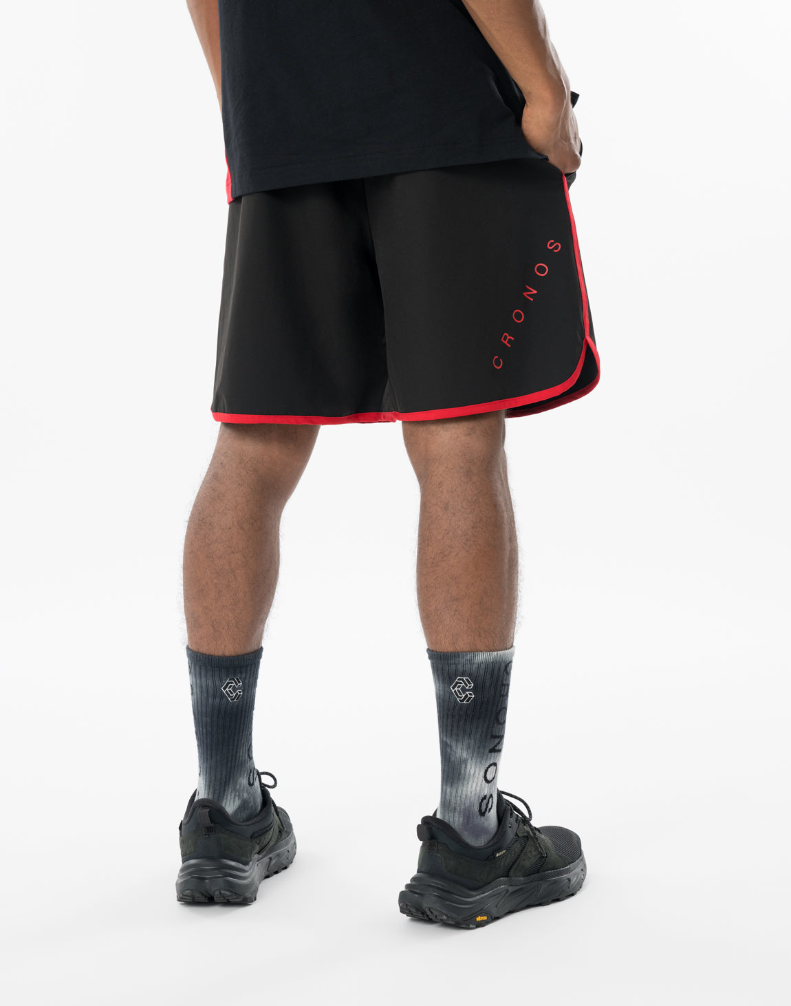 CRONOS クロノス　はく CRONOS SLASH SHORTS [BLACK×RED] – クロノス CRONOS Official Store
