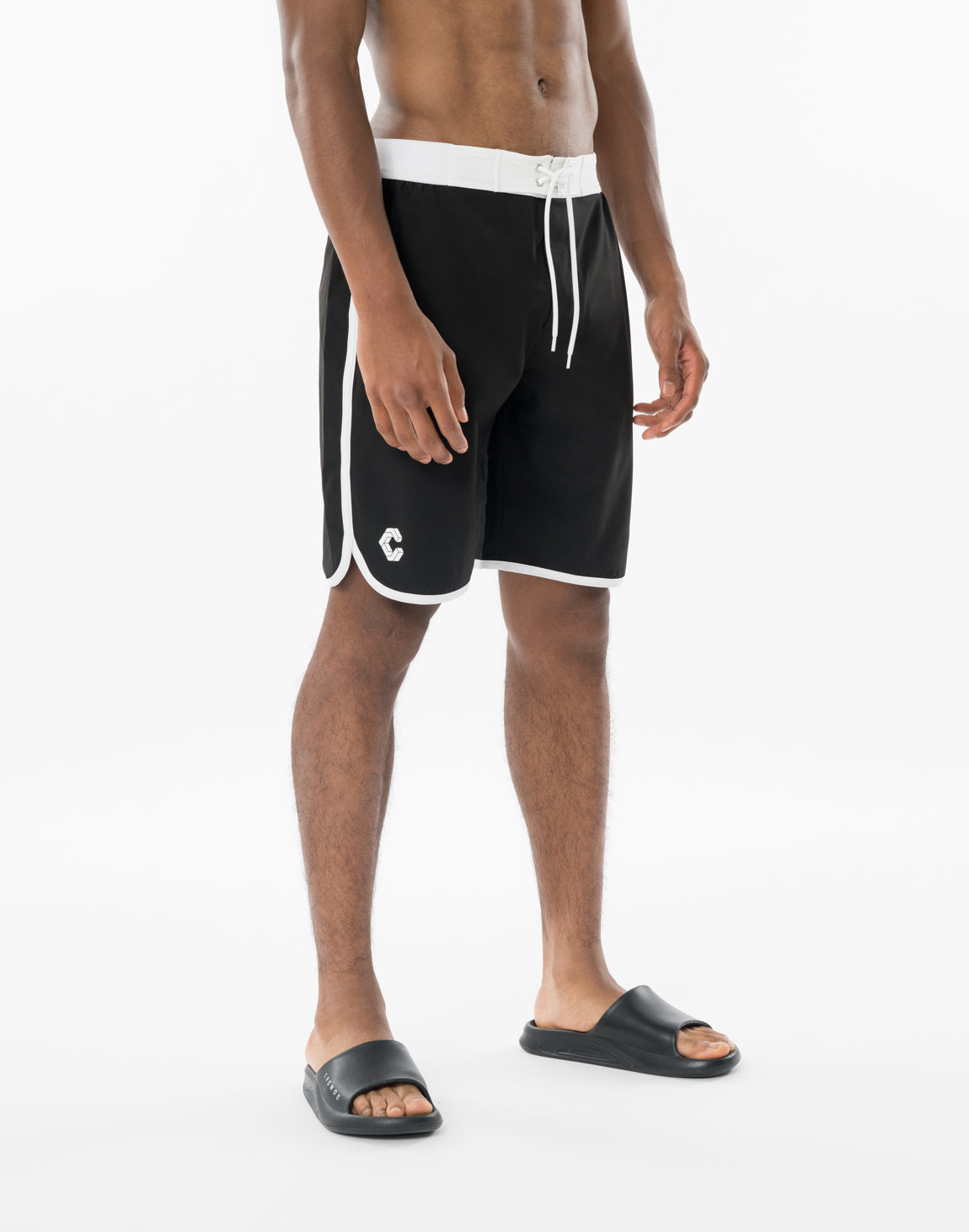 CRONOS CONTRAST WAIST Competition SHORTS [BLACK×RED
