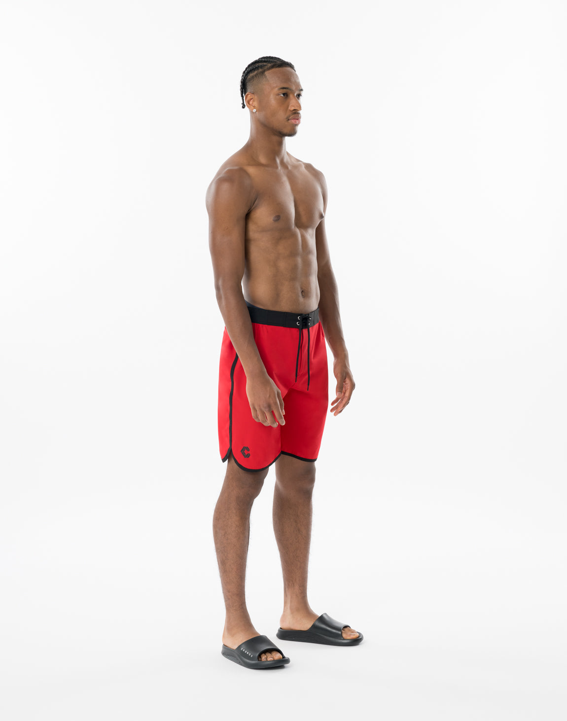 CRONOS CONTRAST WAIST Competition SHORTS【RED】