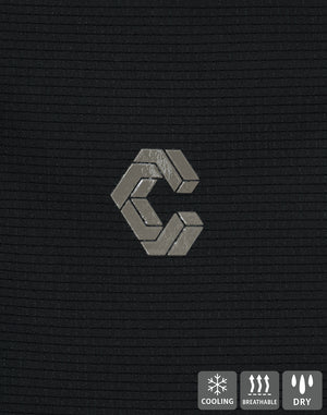 CRONOS COOL DOTS SKIPPER V領POLO衫 [黑色] 