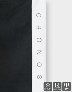CRONOS COOL DOTS SKIPPER V領POLO衫 [黑色] 
