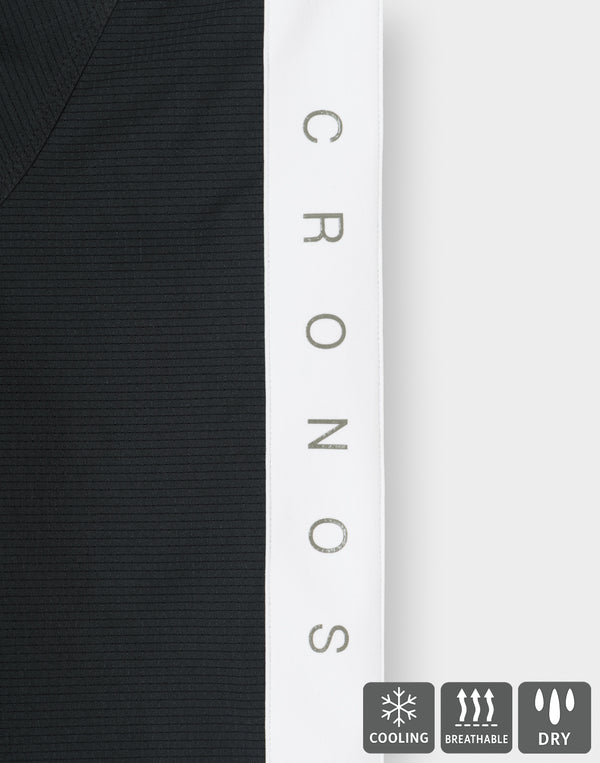 CRONOS COOL DOTS SKIPPER V領POLO衫 [黑色] 