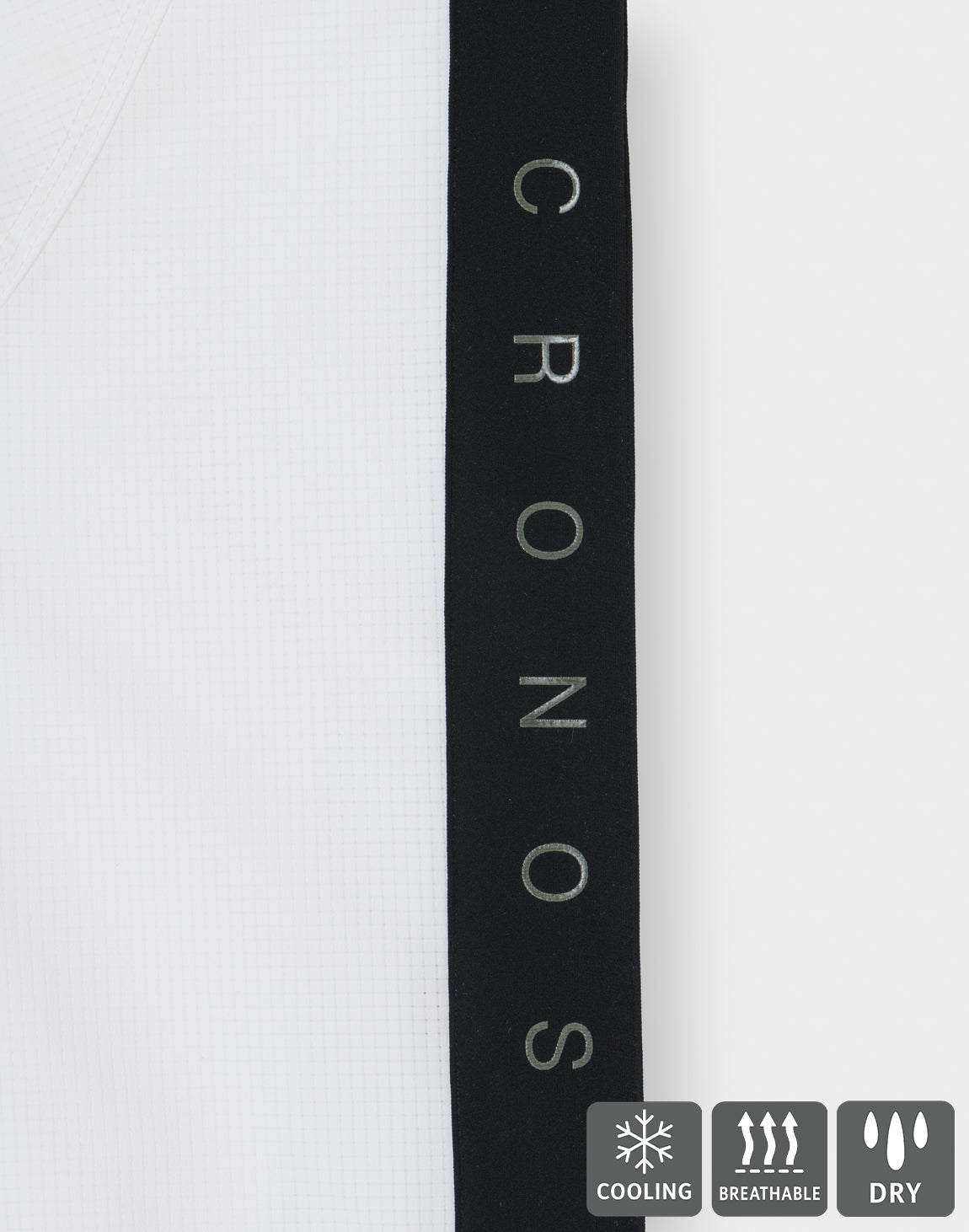 ポロロ CRONOS COOL DOTS SKIPPER V-NECK POLO【WHITE】