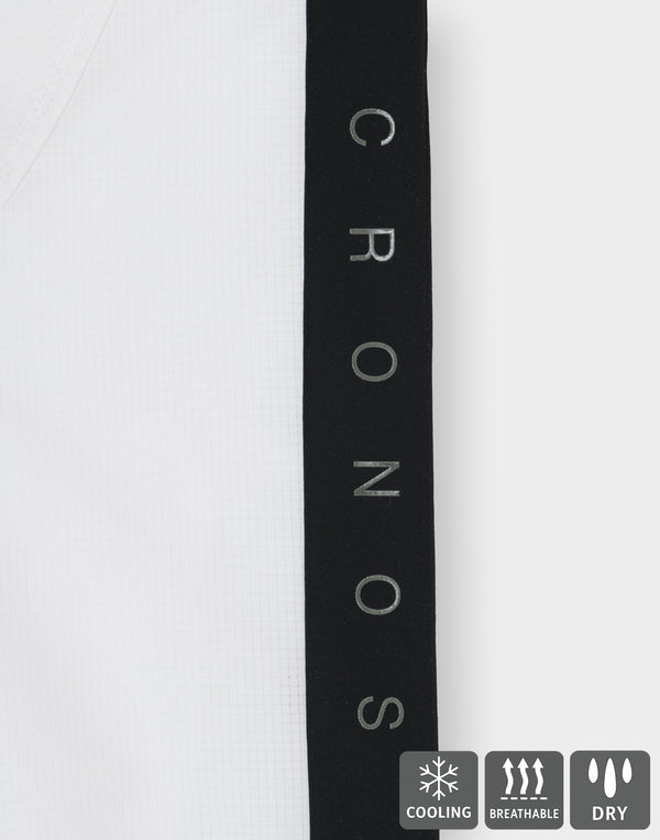 CRONOS COOL DOTS SKIPPER V領POLO衫 [白色] 