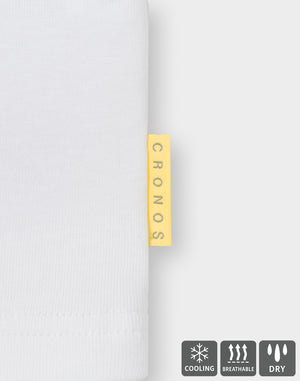 CRONOS TECH HYBRID TEE [白色] 