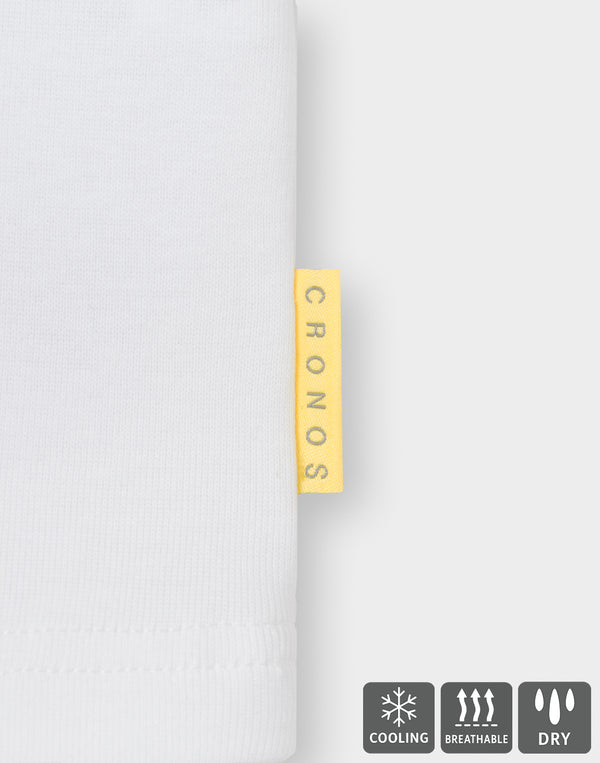 CRONOS TECH HYBRID TEE [白色] 