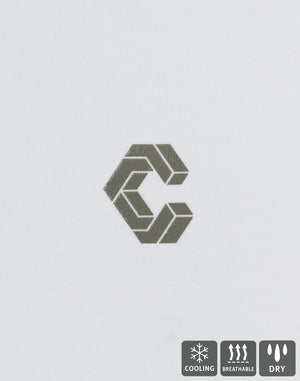 CRONOS TECH HYBRID TEE [白色] 